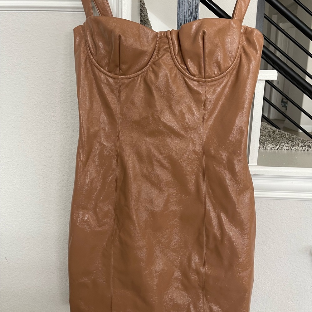 NBD Tan Mini Dress